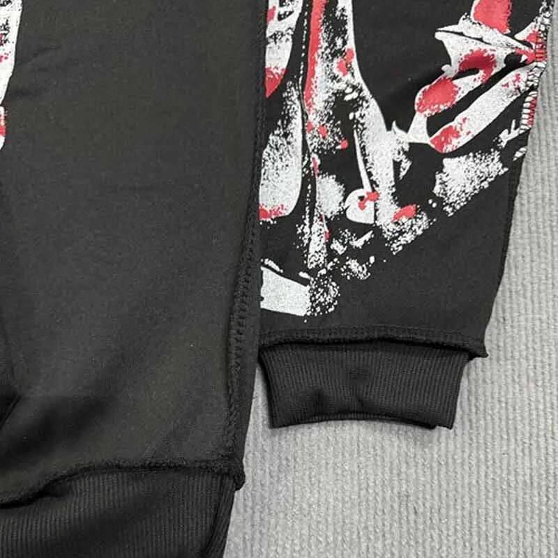 Vintage Y2k Women Coats Streetwear Gothic Casual Alphabet Print Pattern Abstract Fashion Hoodie Haruku Men Clothing