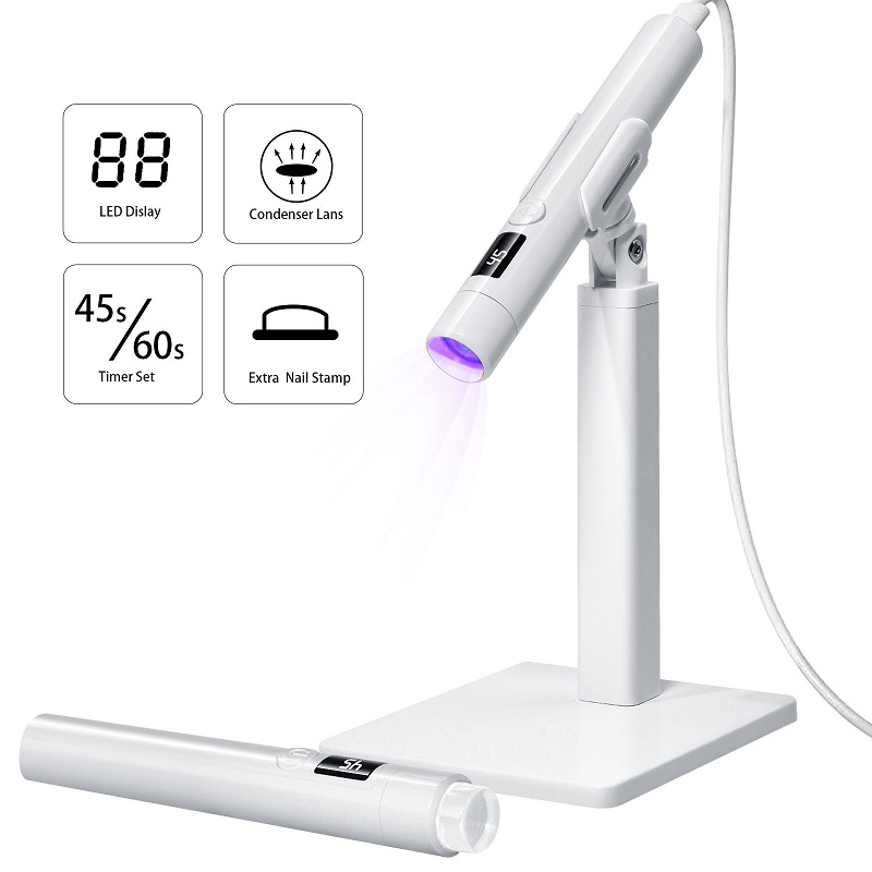 Professional Nail UV LED Lamp Desk With Display Rechargeable Portable Mini Nail Dryer Stand UV Lamp for Nails Art Removable