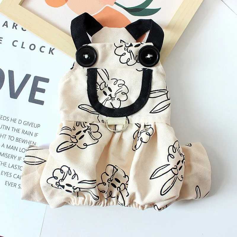 Summer Pet Dog Dress Dog Jumpsuit Animal Print Dog Skirt Puppy Vest Ins Style Suspenders Dog Clothes Chihuahua Girls Dog Outfit J251110