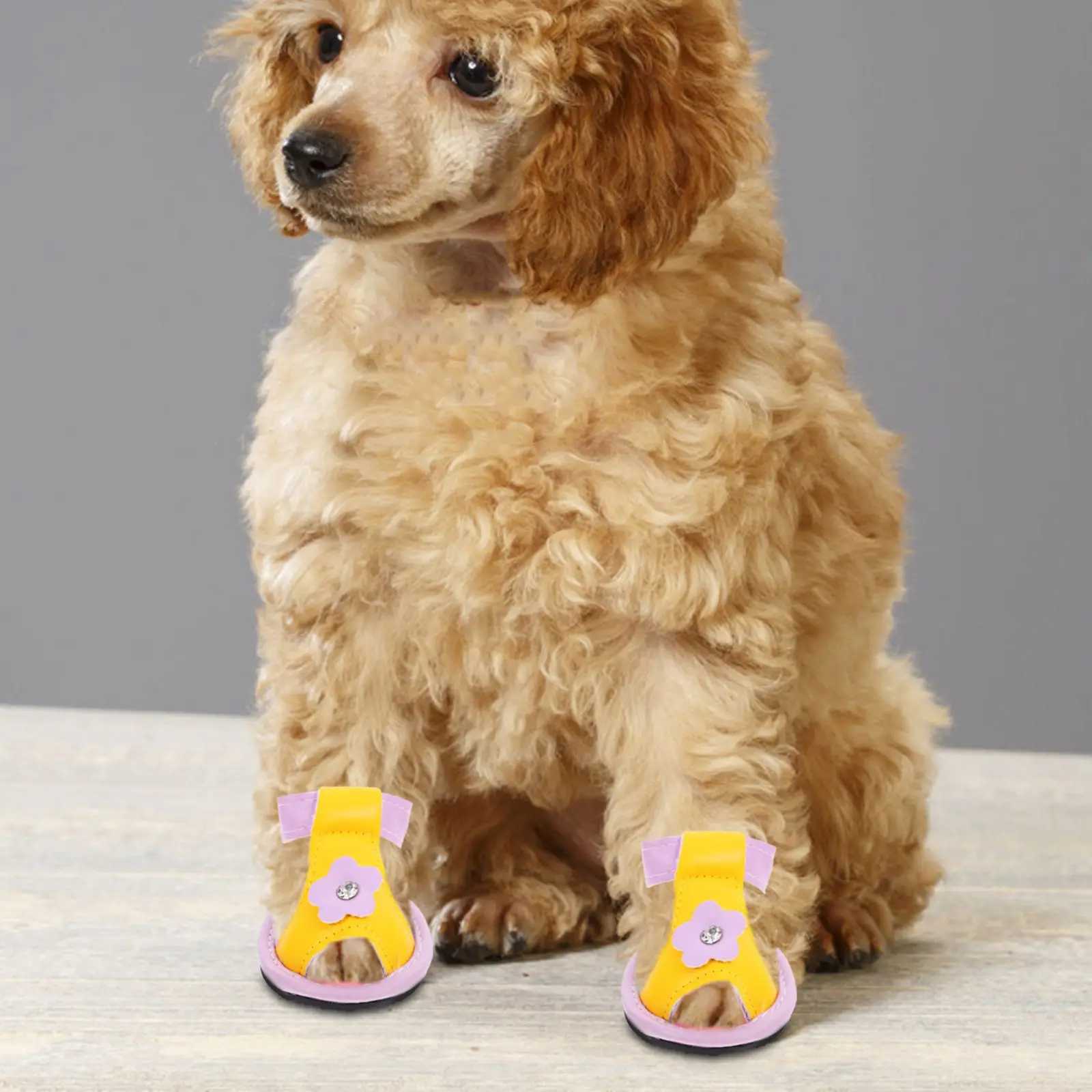Boots pets dog sandals mini dog slippers Pu puppy breathable shoes hot paving T2504010