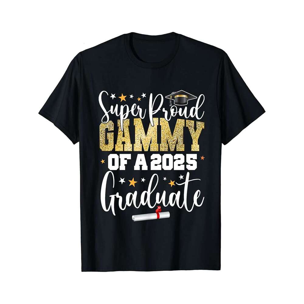 Designer T shirt Proud Gammy Of A Class of 2025 Graduate Senior Graduation - 220g T shits