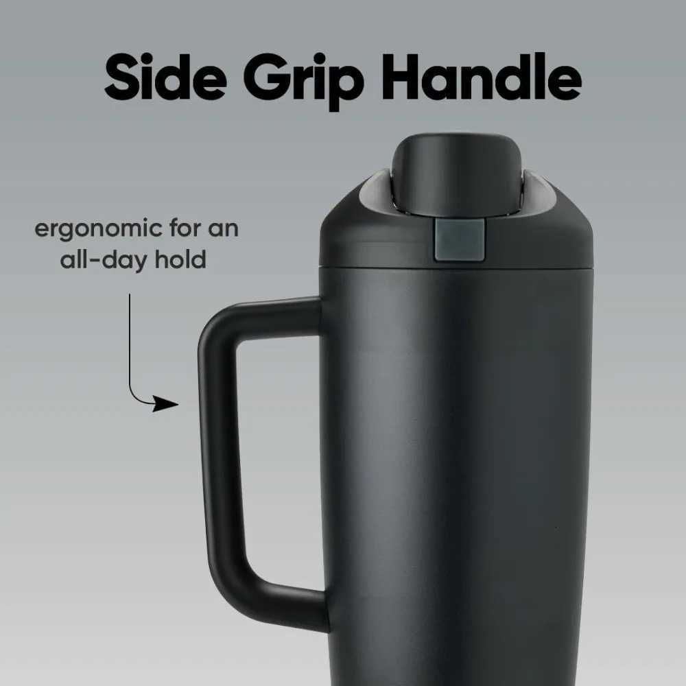 Fashionable cup 40 Oz Stainless Steel Insated g Metal Drinkware Coffee g BPA Outdoor Fitness Sports Portable g with Handle Y251110