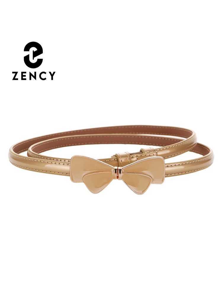 Zency Elegant Edition Bow Womens Style Strap High Quality Fashion Jeans Belt Black and White Gold Deep Blue X250410