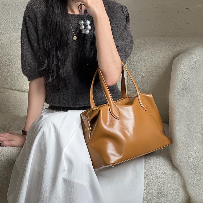 Guguo Free Shipping New Designer Bag Genuine Bag For Women Autumn Winter High-end Large Capacity Commuter Tote Handbag Shoulder Bag