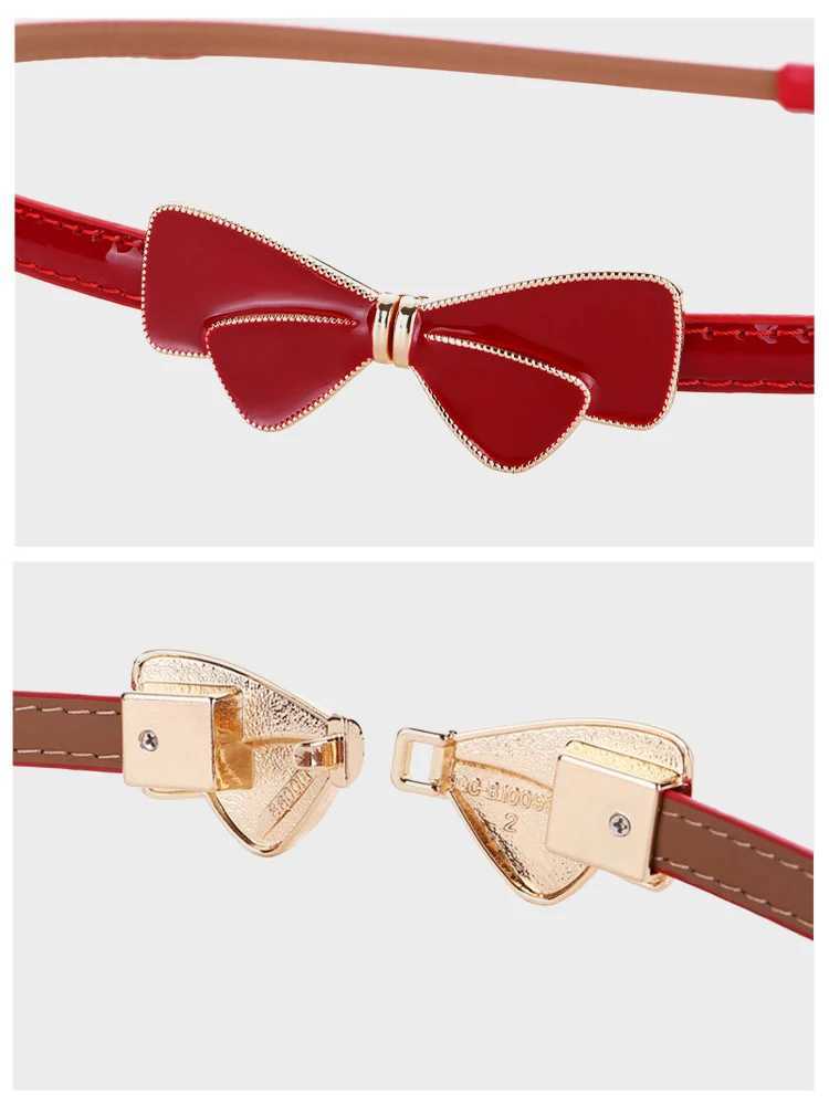Zency Elegant Edition Bow Womens Style Strap High Quality Fashion Jeans Belt Black and White Gold Deep Blue X250410