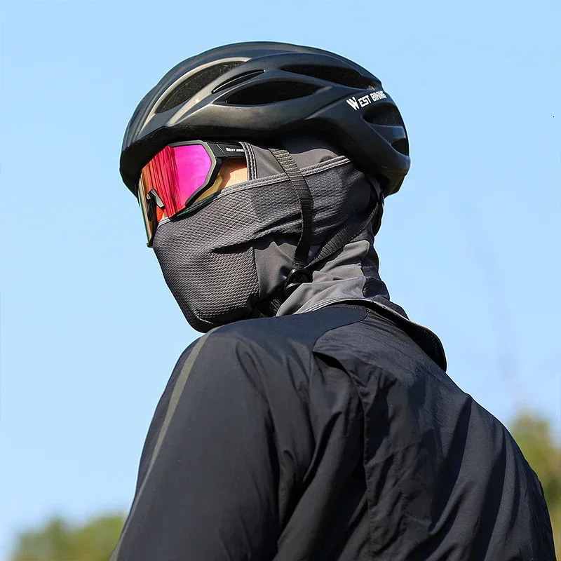 WESTBIKING Mens Bicycle Hat Summer Cool Breathable Motorcycle Helmet Inner Hat Fishing Bicycle Anti UV Ice SILK Balaclava Headwear 250408