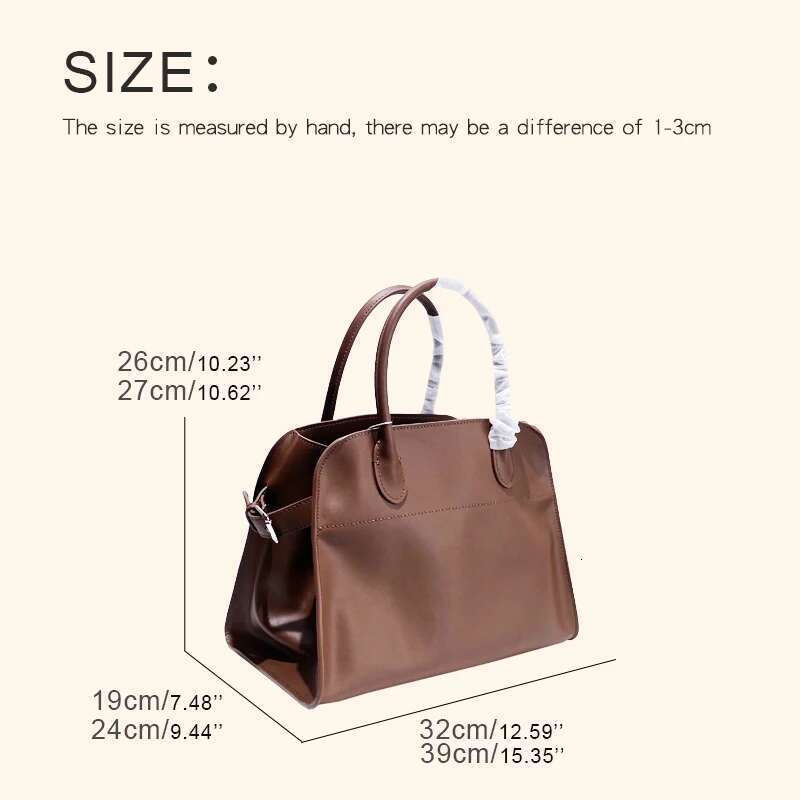 Genuine Leather The Tote Bags For Women Designer Handbag Purses 2024 New In First Layer Cowhide Large Top Handle Shoulder