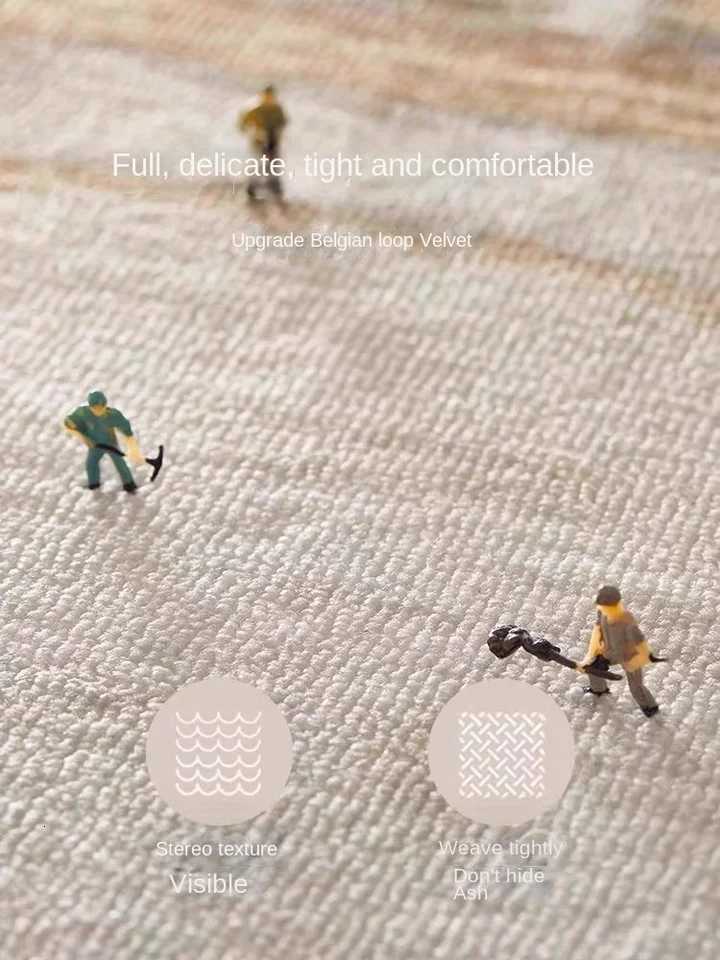 VIKAMA Color Dopamine Carpet Living Room Art Premium Feel Sofa Cushion Coffee Table Bedroom Bed Rug Retro Home Decor Y251110