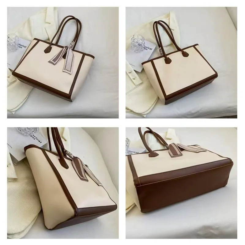 Large Capacity Handbags Summer New High-end Texture Commuter Big Bag Versatile Shoulder Tote Shopping Bag High Appearance Level R251110