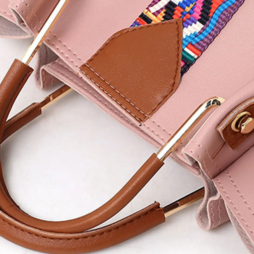 4 Pieces PU Leather Bags Luxury Handbags Solid Color Women Bags Designer Purses and Handbags Set Female Feminina Travel Tote R251110