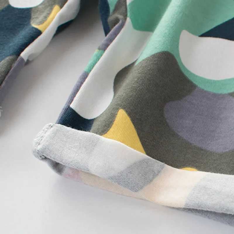 2025 Summer Boys Camouflage Shorts Cotton Trouser Childrens Beach Wear Loose Sports Beach Shorts 2-7Y Z250410