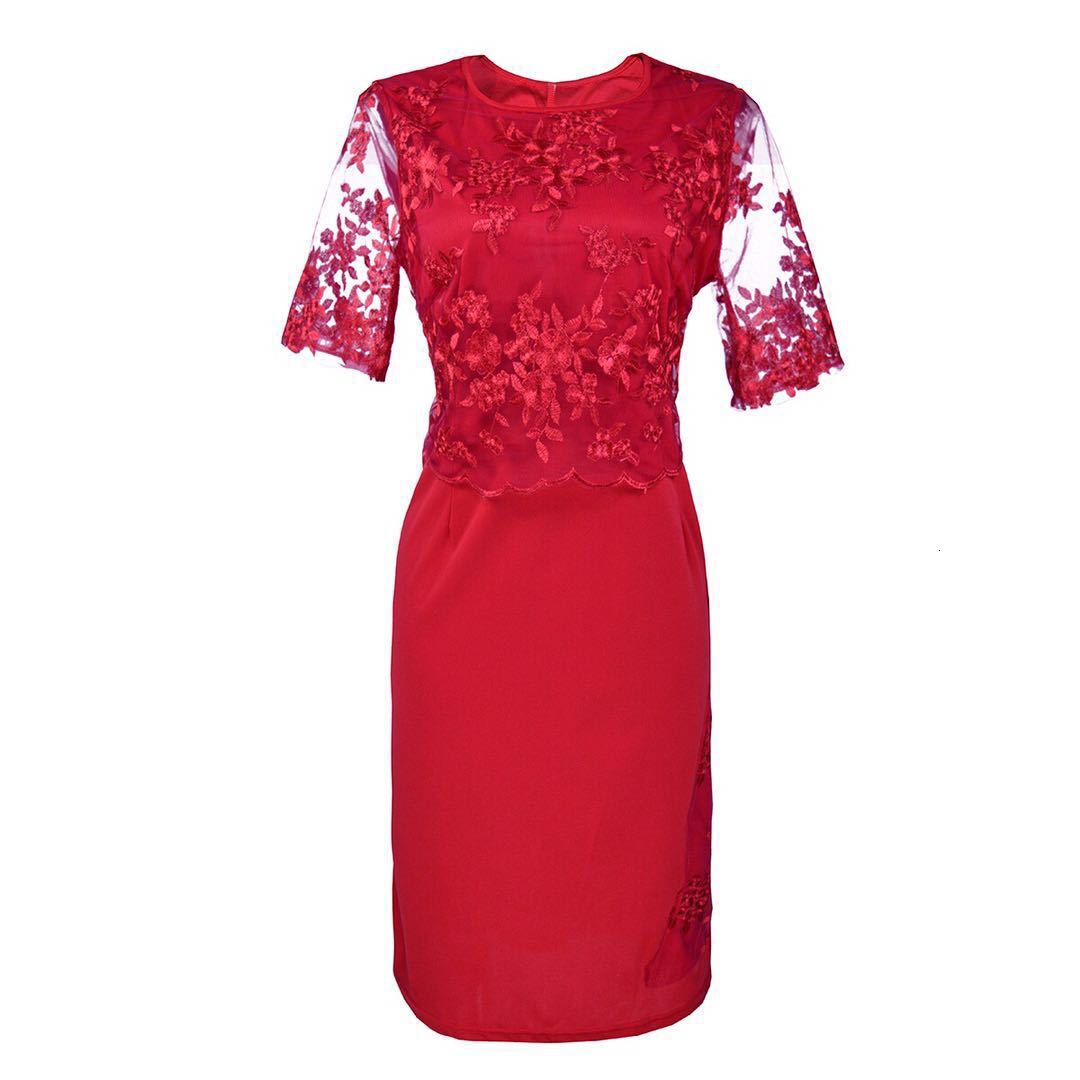 Hot selling lace stitching fake two-piece set of chubby oversized dresses in three colors and eight sizes