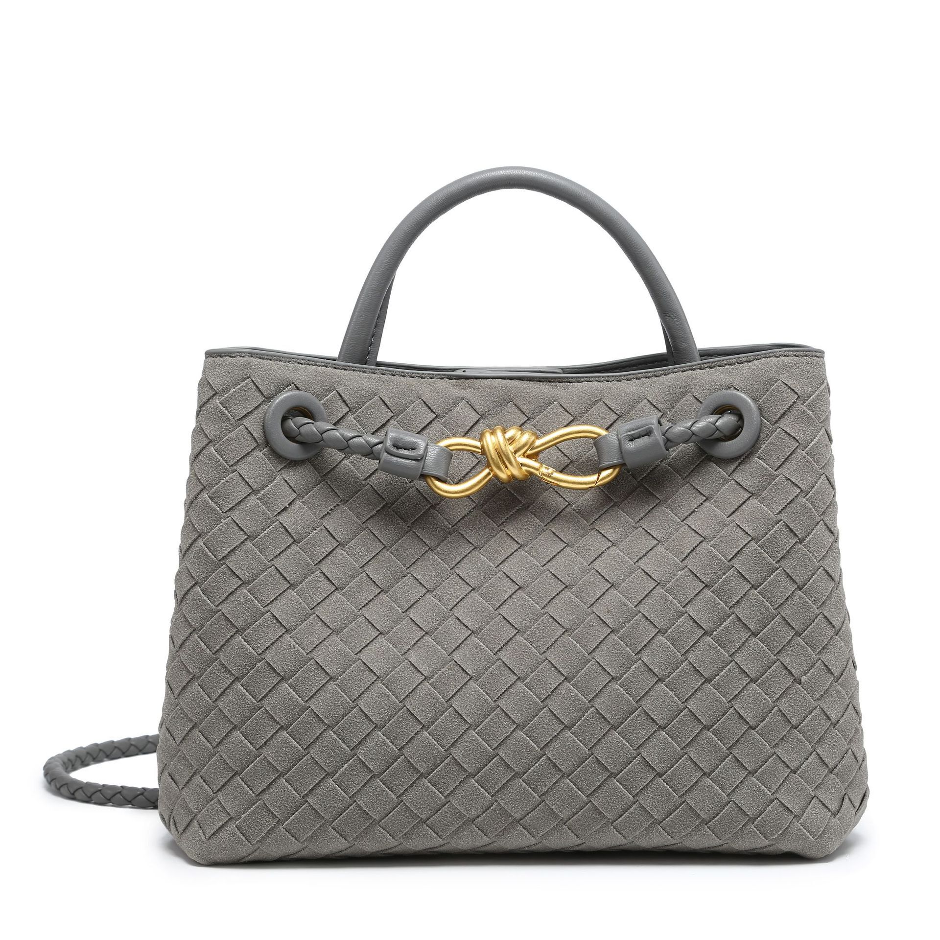 Designer Bag 2025 Cross-border Hot Sale Suede Handbag Vintage Bow Tote Luxury Shoulder Bag Women's Crossbody Designer Handbag Woven Bag Versatile