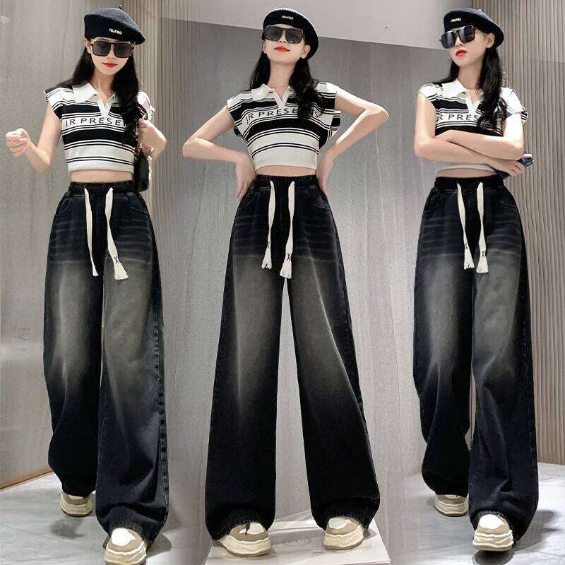 High Elastic Wasit Plus Size For Women 2025 Autumn New Arrival Full Length Black Jeans Woman Streetwear Casual Denim Pants