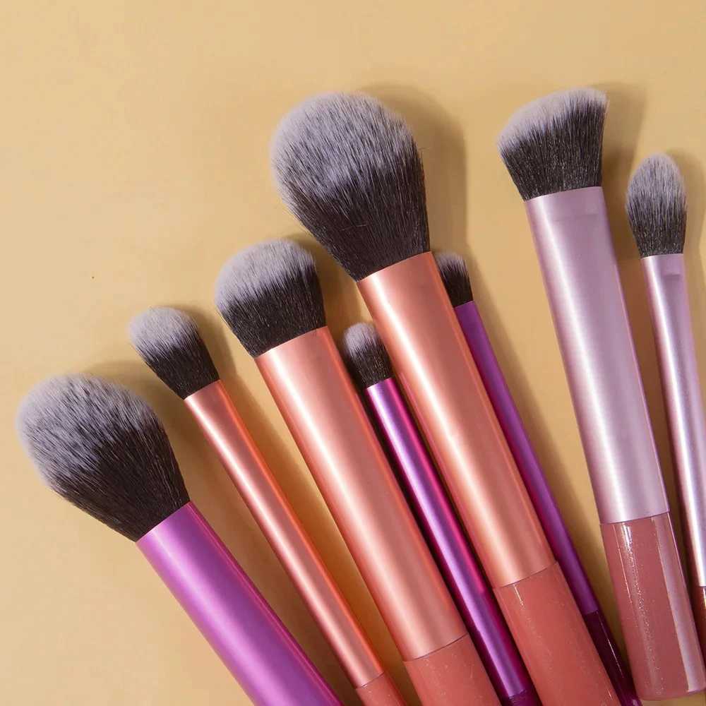 Makeup Brush Kit Soft 8pcs Synthetic Hair Make Up Brushes Foundation Blush Eyeshadow Cosmetic Makeup Tools L251110