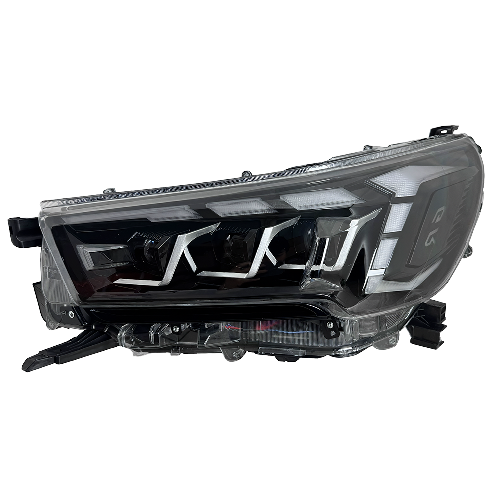 Headlight For Toyota Hilux Headlights 20 21-2023 New Revo LED Headlight DRL Hid Angel Eye Head Lamp