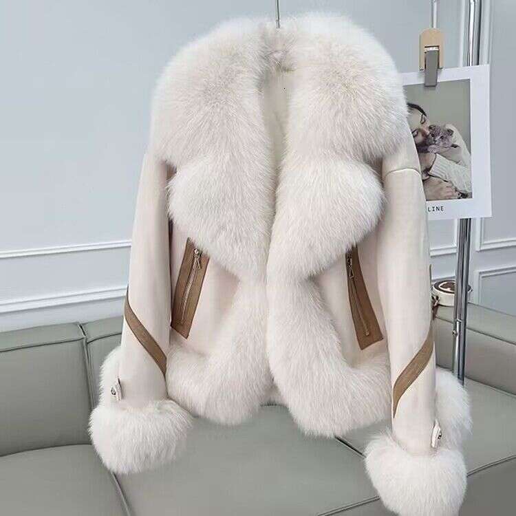 New Women, for Fox Faux Coat Fur Elegant Socialite Short Down Cotton Jacket Winter Overcoat Women, Women, Women,