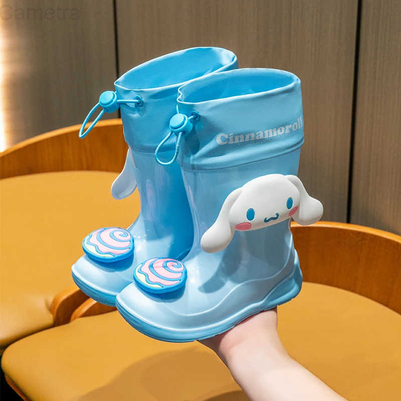 Sanrio Sanrios Cartoon child Rain boots Boy Anti-slip Girl student Water shoes water proof rain boots kids Cinnamoroll Anime figure H251110