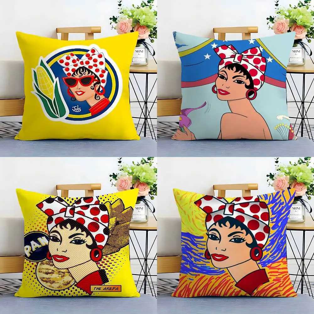 A-Aesthetic Art Venezuela Pillow Case Sofa Living Room Bedroom Double-sided Printing Square Cushion Nap Time Cushion Cover Y251110