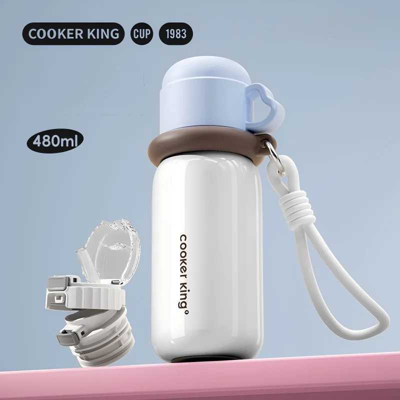 Fashionable cup Kids Insated Cup for Girls New Straw Water Bottle School Cter Thermos for Students Y251110