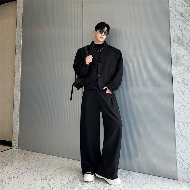 25 Spring New Trendy Fashionable Personality Loose Fit Wide-Leg Design Suit CF28-5215 241204