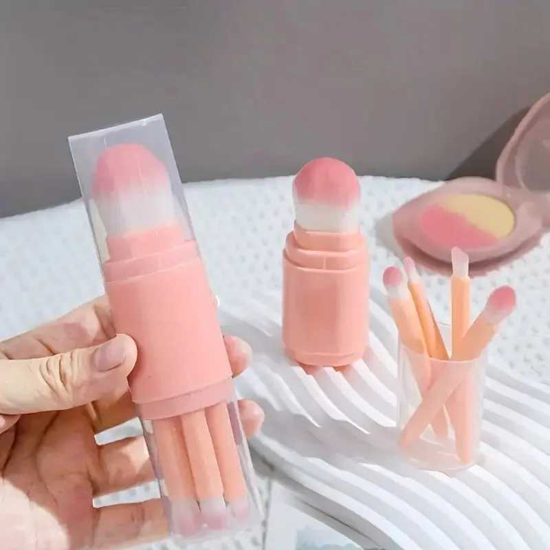 5-in-1 Mini Makeup Brush Set with Telescopic Design Portable Retractable Beauty Tools for Travel Home Use L251110
