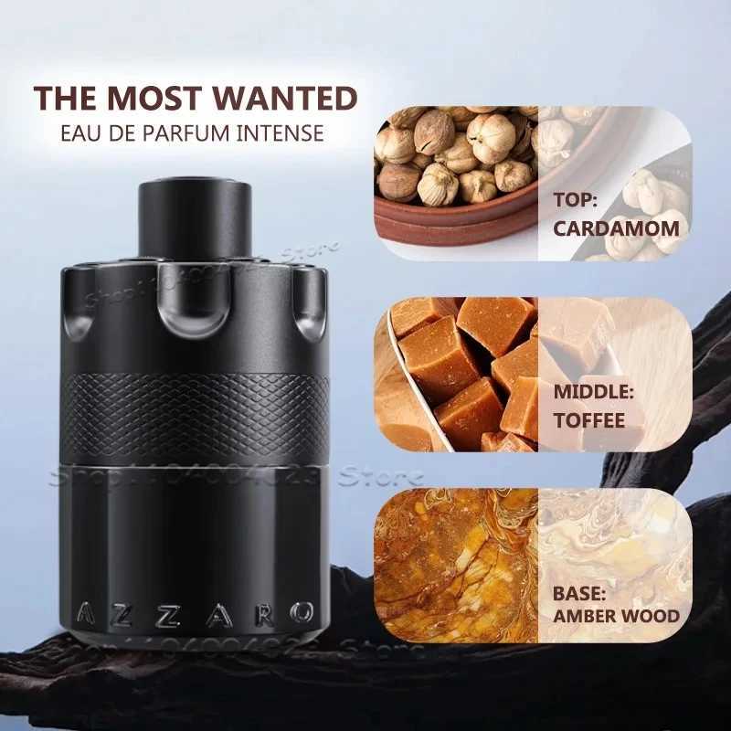 The Most Wanted Eau de Parfum Intense Woody Spicy Cologne for Men with Fougre and Ambery Notes Amber Wood Cardamom X251110