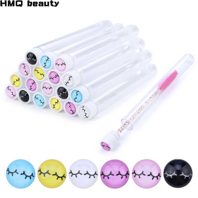 Reusable Eyebrow Brush Tube Disposable Eyelash Brushes Mix Eyebrow Brush with New Eelash Resin Drill Replaceable Makeup Brushes L251110