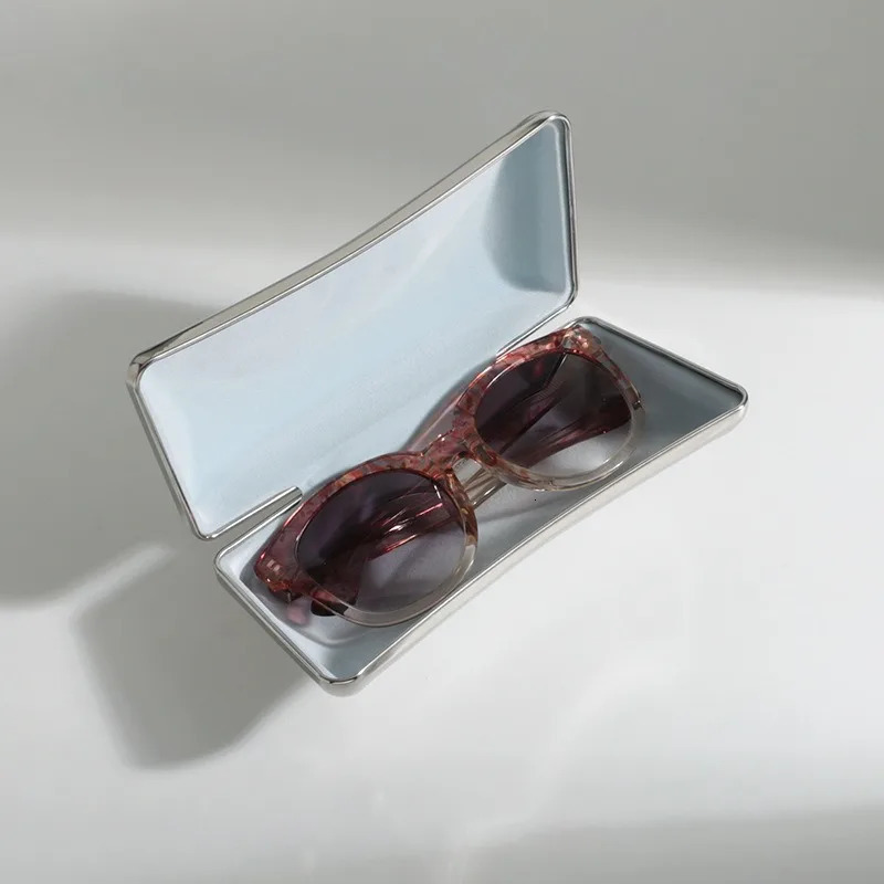 Japan Handmade Large Capacity Glasses Box Shiny Pure Aluminum Portable Pressure resistant Sunglasses Storage Box 250409
