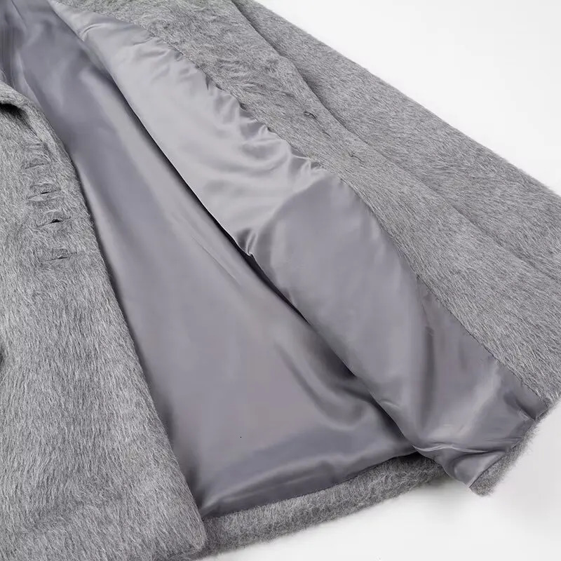 Women Winter Blazer Coat Turn Down Collar Warm Fashion n Feminino Tops Clothes 251110