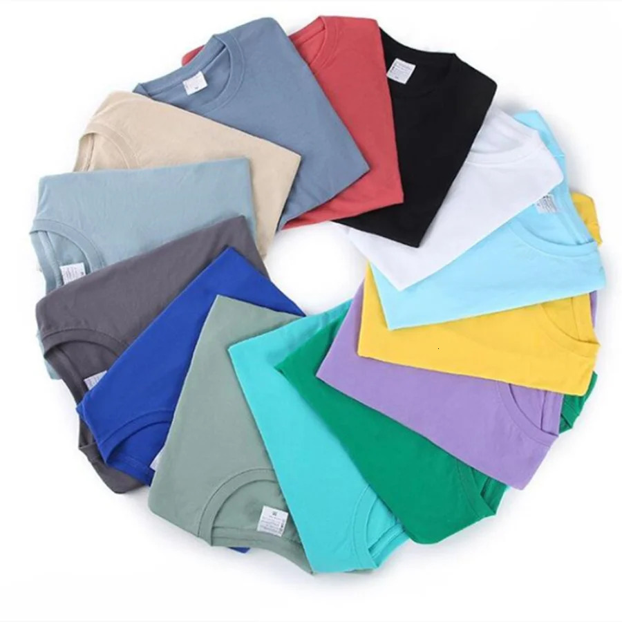 100% cotton T-shirt mens solid color O-neck short sleeved top summer Korean loose half sleeved T-shirt unisex M-4XL 250409