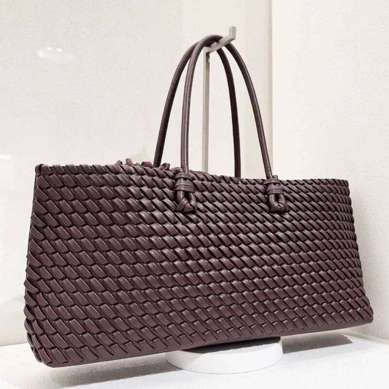 Hand Woven Tote Bags For Women Luxury Designer Handbags Purses 2025 New In PU Cross Weaving With Inner Pocket Underarm Shoulder