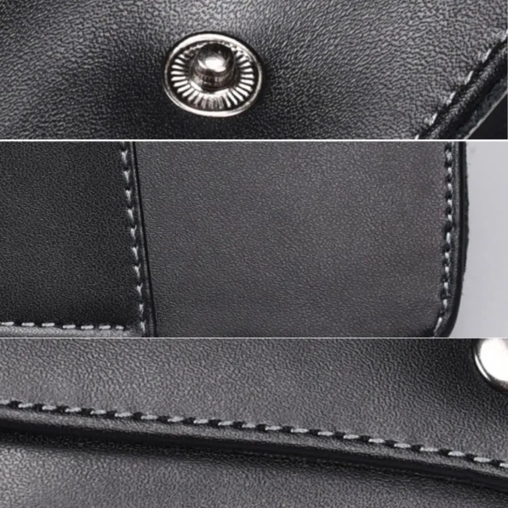 Wearable PU glasses case mens portable leather reading storage phone bag and tool carrying 250410