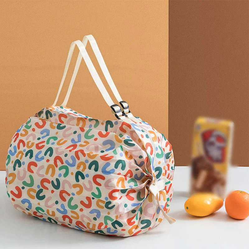 Foldable shopping bag waterproof travel portable storage beach supermarket 250401