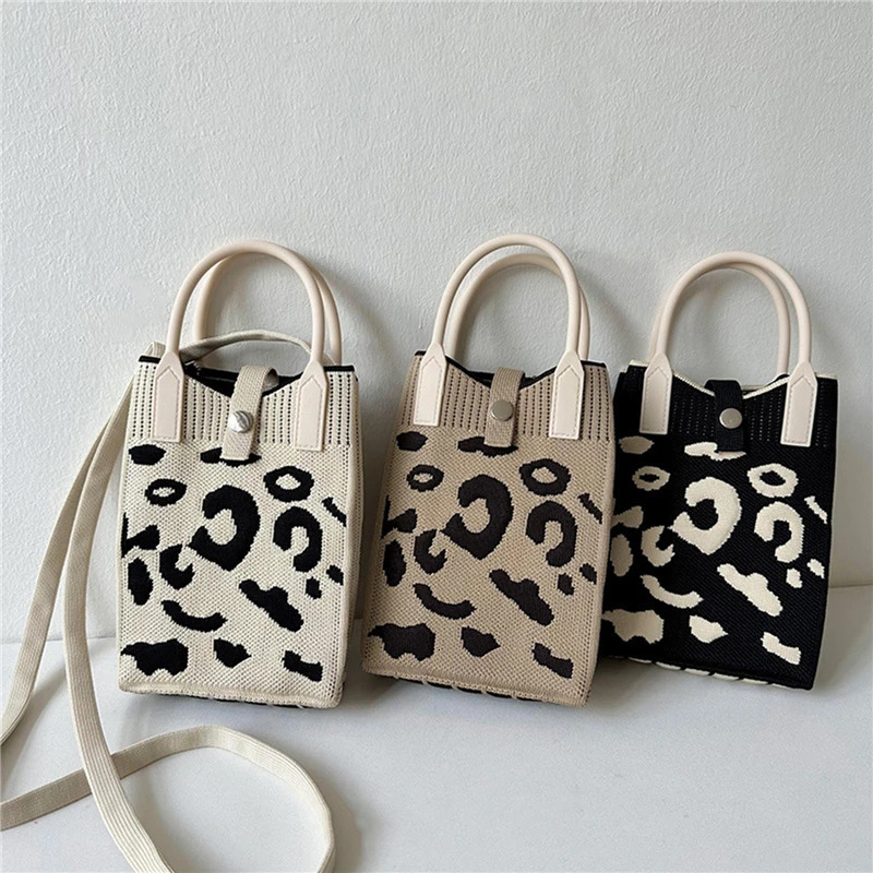 Mobile Phone Womens Bag Niche n Knitted Handbag Mini Fashion Crossbody 251110