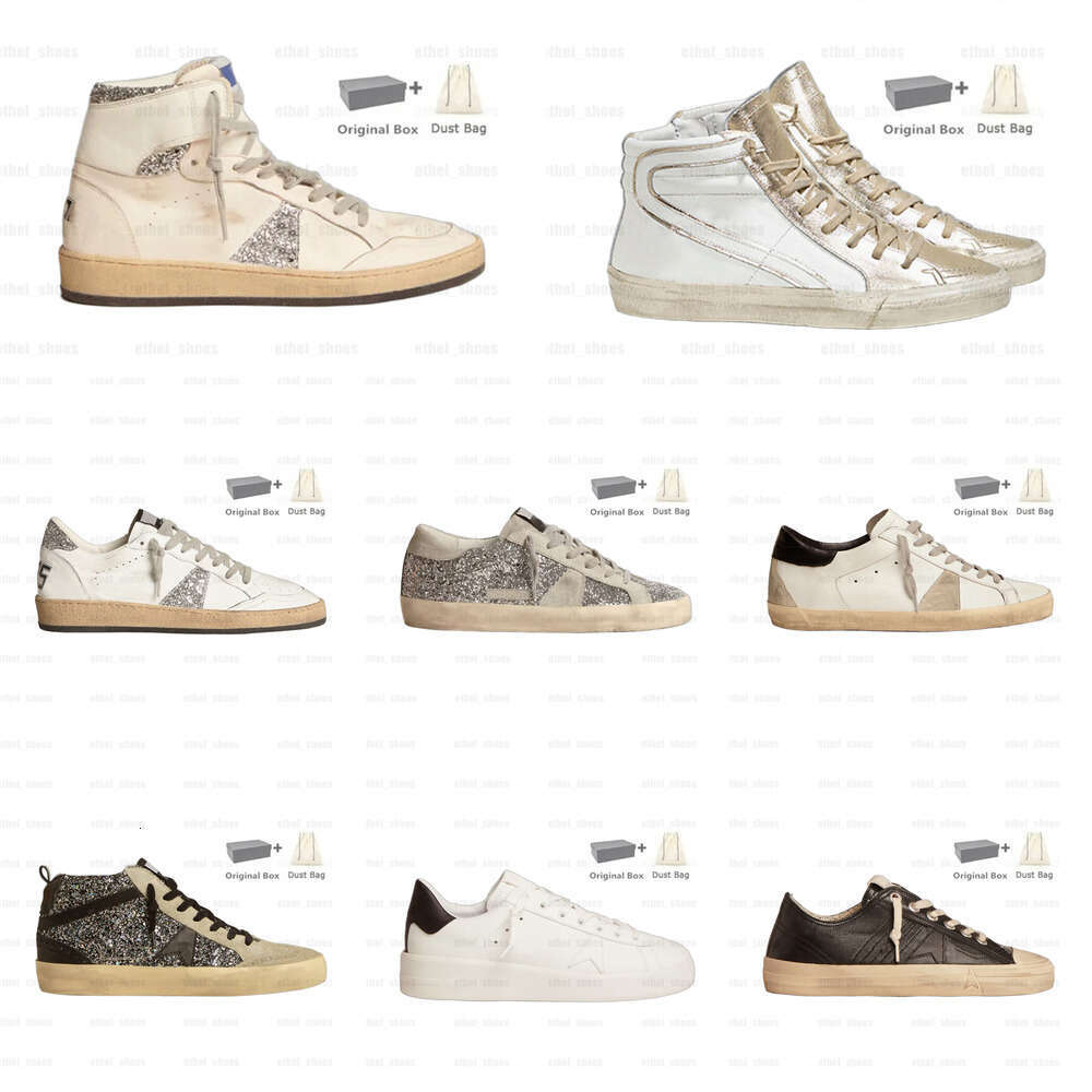 2025 Designer Casual Shoes Dirty Shoe Sneakers Shoes Designer Sneakers Super Star Classic Do-old Snake Skin Heel Suede Size 35-47