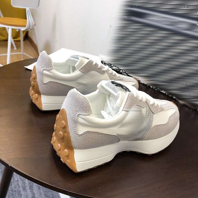 Plus Size Women's Single Breathable Trend Thick-Soled Sports Retro Forrest Gump Waffle Shoes for Women