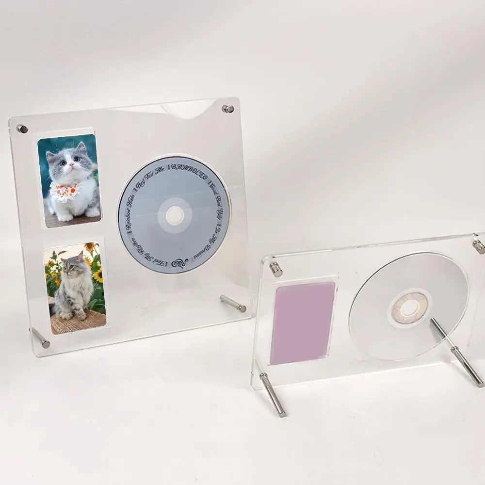 Transparent Idol Picture Poster Acrylic Protective Album Photo Frame Stand Photocard Holder CD Storage L251110 H260306