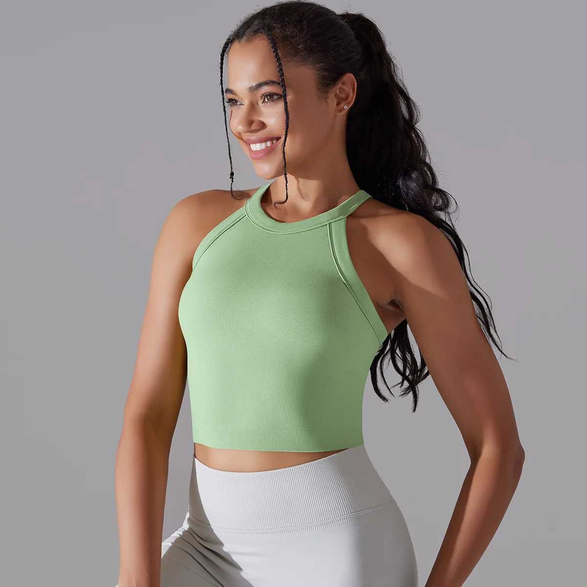 Hot seamless womens sports bra yoga top high impact fast drying yoga gym running fitness bra womens sports shirtXJ250410