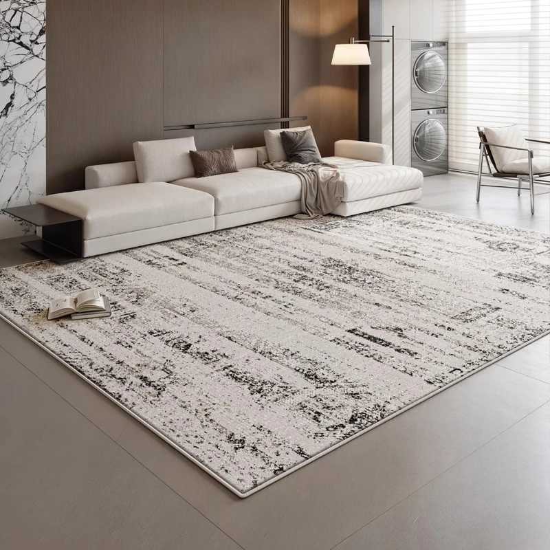 Light Luxury Living Room Decoration Grey Carpet Nordic Style Rugs for Bedroom Thick Plush Lounge Floor Mat Fluffy Soft Study Rug Y251110