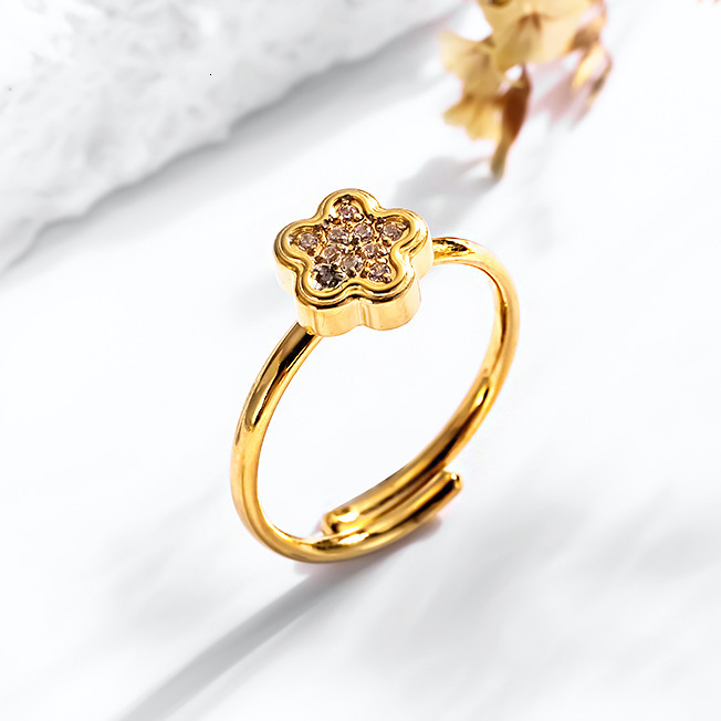 Cross Border Fashion Ring Trade New Product Stainless Steel Ring Designer Ring Circular Hexagonal Ring Women's Light Luxury Geometric Ring Simple