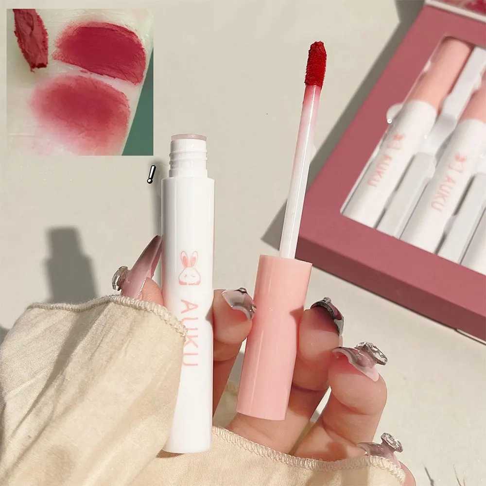 6 PCS Kawaii Lipsticks Set Free Shipping Korean Make Up Beauty Cosmetics Matte Lip Mud Waterproof Long lasting Makeup for womenT251110
