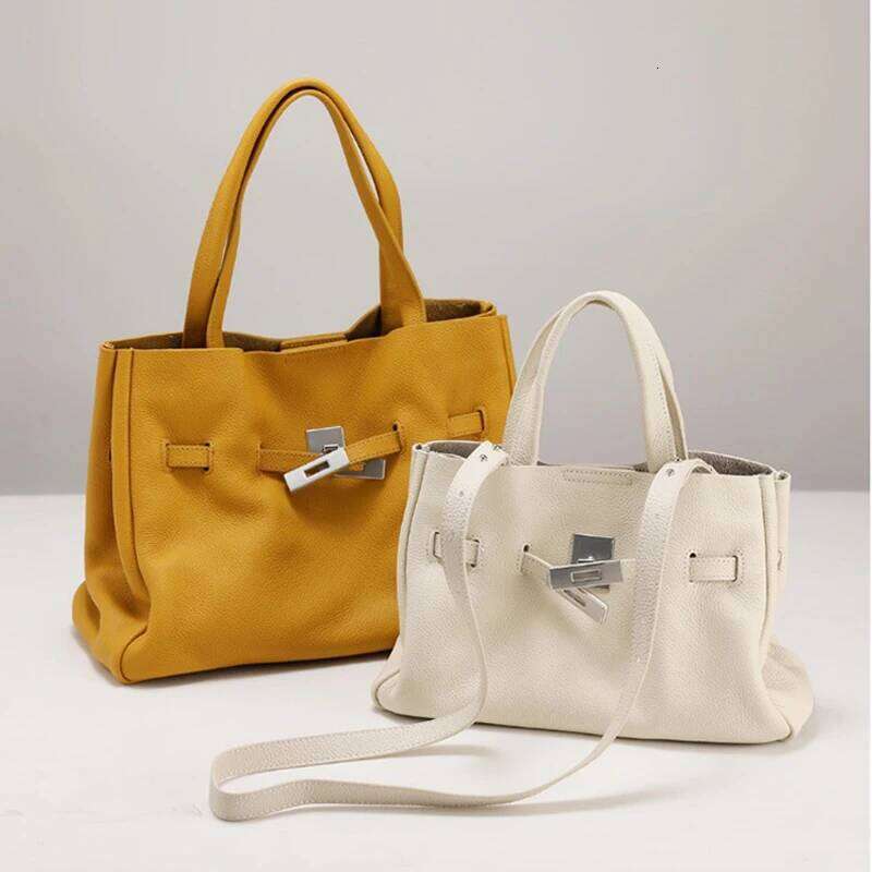 New Togo Calfskin Women's Handbag Genuine Leather Crossbody Purse Fashion Designer Shoulder Ladies Tote Bag Suotong1110