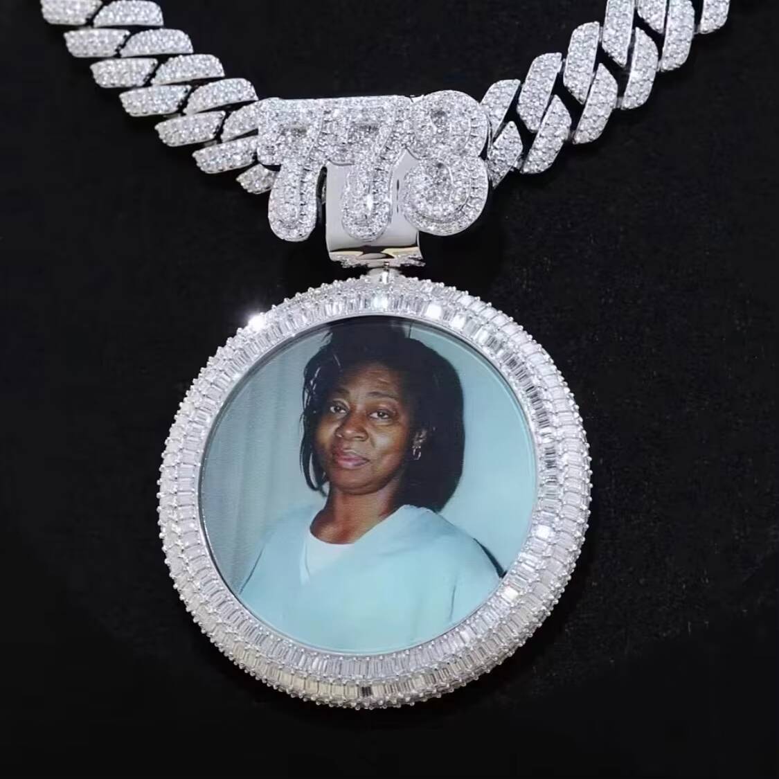 Custom Men Chains Vvs Pendant Iced Out Moissanite Cuban Link Chain Mossanite Men Diamonds Fine Jewelry Necklaces