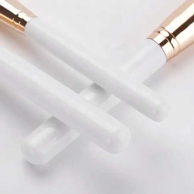 10 Piece Wool Makeup Brush Set With Wood Handles Powder Brushes Professional Full Face Makeup Tools Kit For Salon And Home L251110