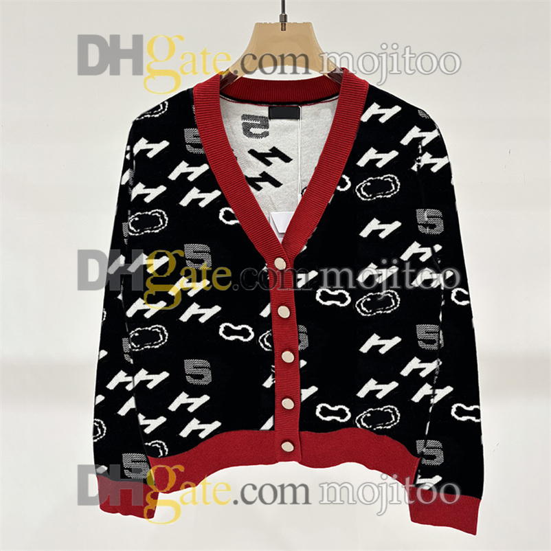 Women Knitted Cardigan Sweater Vintage Jacquard V Neck Cardigan Sweater Autumn Winter Vacation Coat Christmas Gift