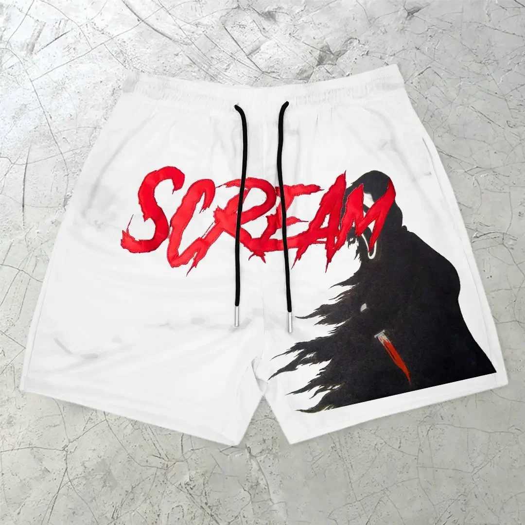 Y2k Boys Gym Shorts Beach Basketball Shorts Boys 2024 Summer Grid Screan Breathable Running Fitness Apolts Shorts X250410