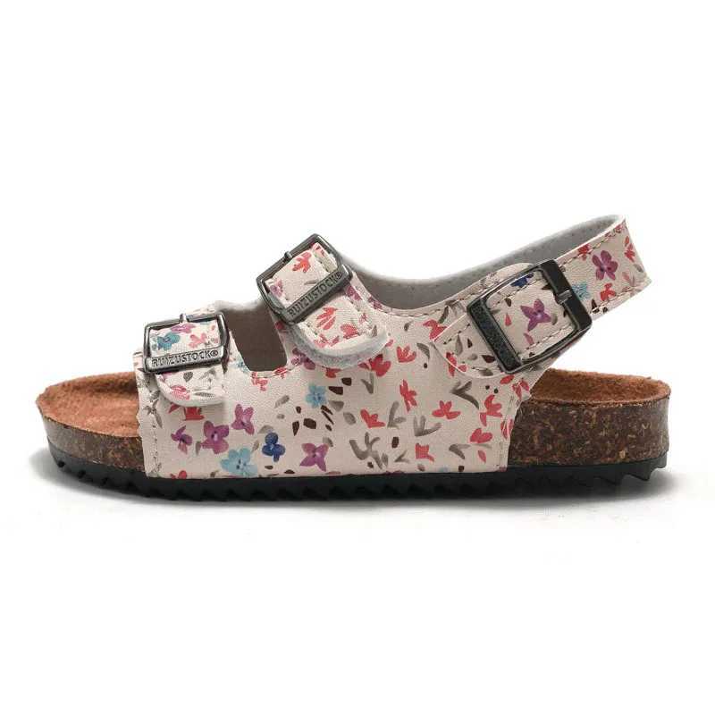 New sandals childrens sandals girls and boys sandals breathable flat shoes summer comfortable cork sandals Z250410