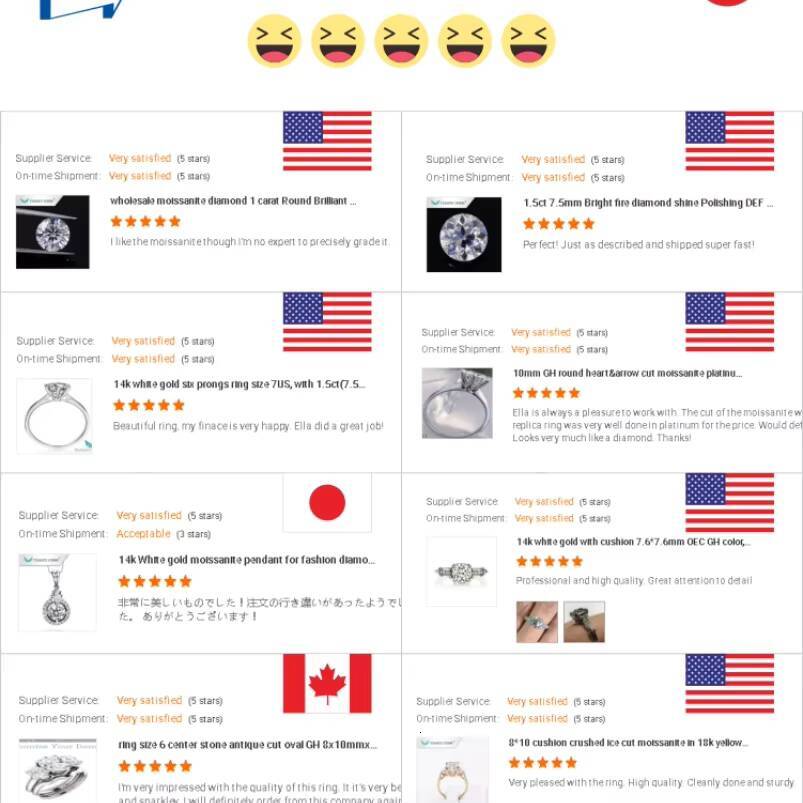 Tianyu Gems Jewelry Charm Round Brilliant Cut Moissanite Unique 14K 18K Yellow Gold Sterling Silver Anklets Bracelet