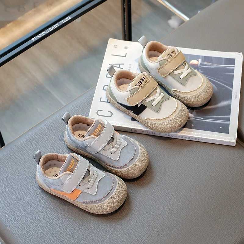 Fresh New Flat Heel Children Sneakers for Spring 2025 Chic Designer Kids Shoes Boys Gray Sneaker Beige Sports Shoes Girls I06042T251110